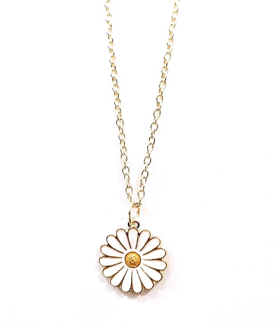 Daisy Flower Pendant Necklace