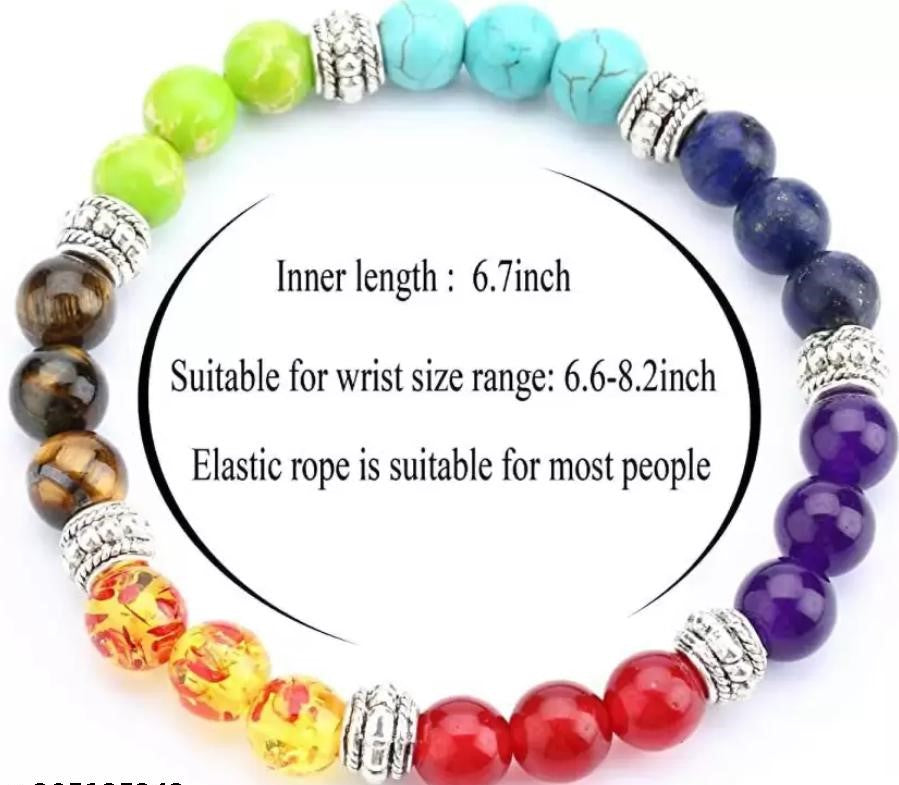 7 Chakra Bracelet Adjustable size