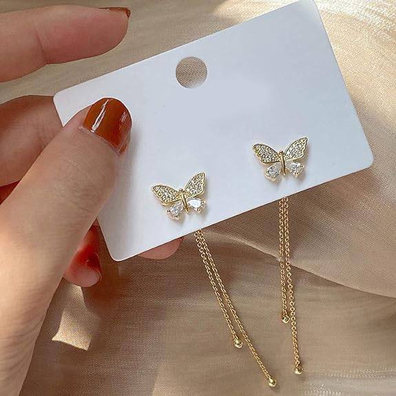 Butterfly Tassel / Drop Earring