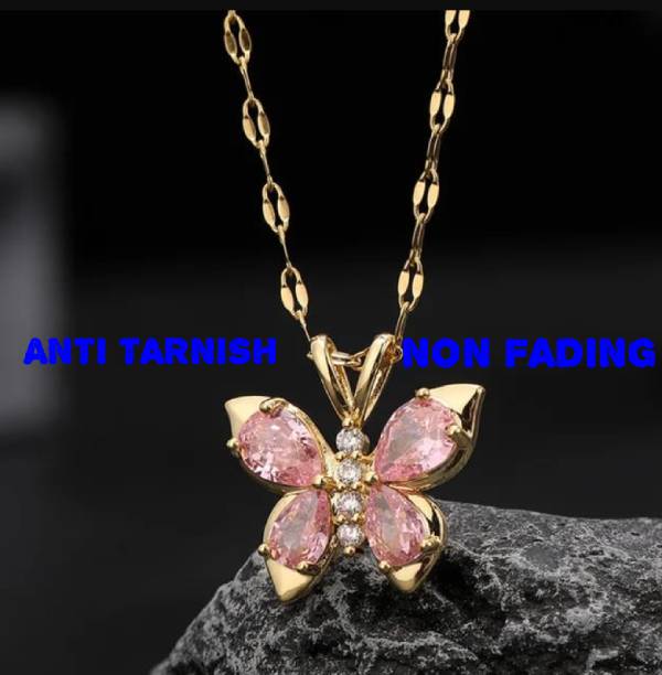 Butterfly Pendant Necklace Chain