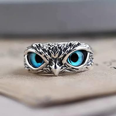 Owl Eyes Adjustable Finger Ring