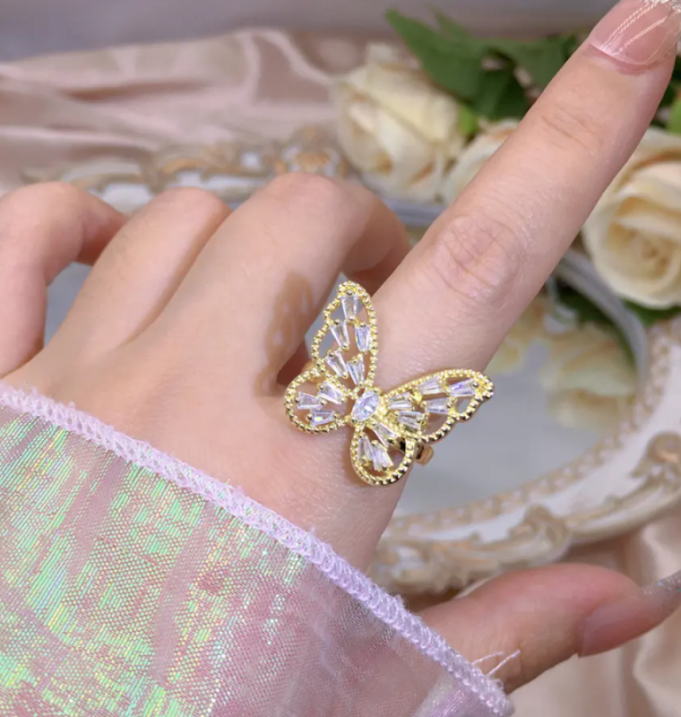 Butterfly Adjustable Finger Ring